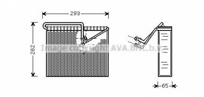 AVA QUALITY COOLING olv372 -  Испаритель, кондиционер